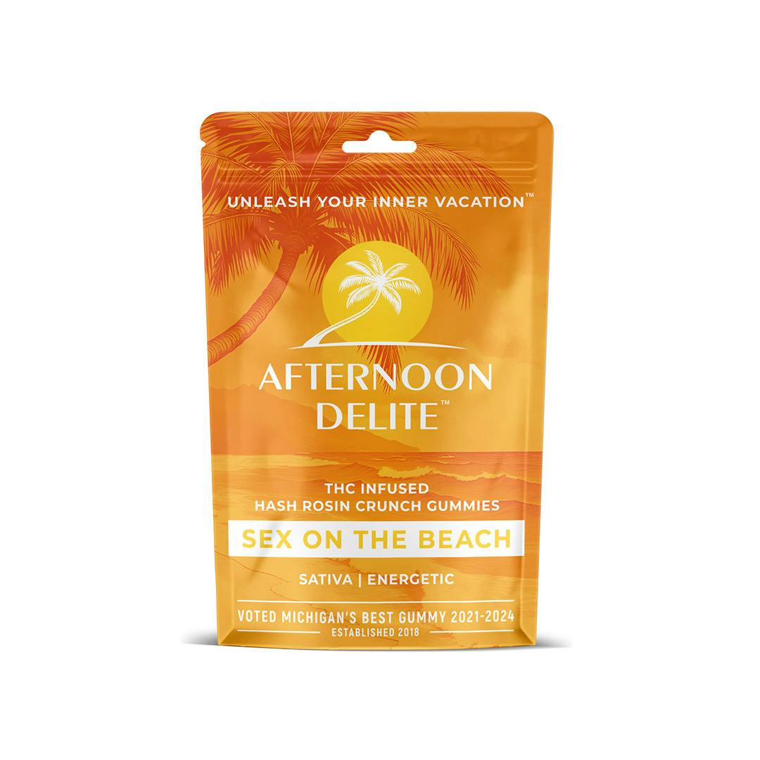 Afternoon Delite | 200mg THC Hash Rosin Gummies | Blue Lemonade