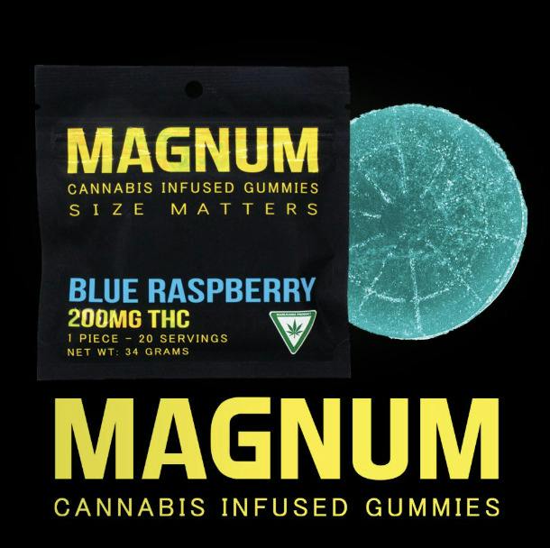 Magnum | 200mg THC Gummies | Blue Raspberry
