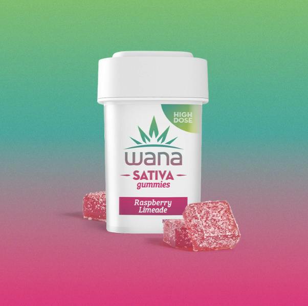 Wana | 200mg THC Gummies | Raspberry Limeade