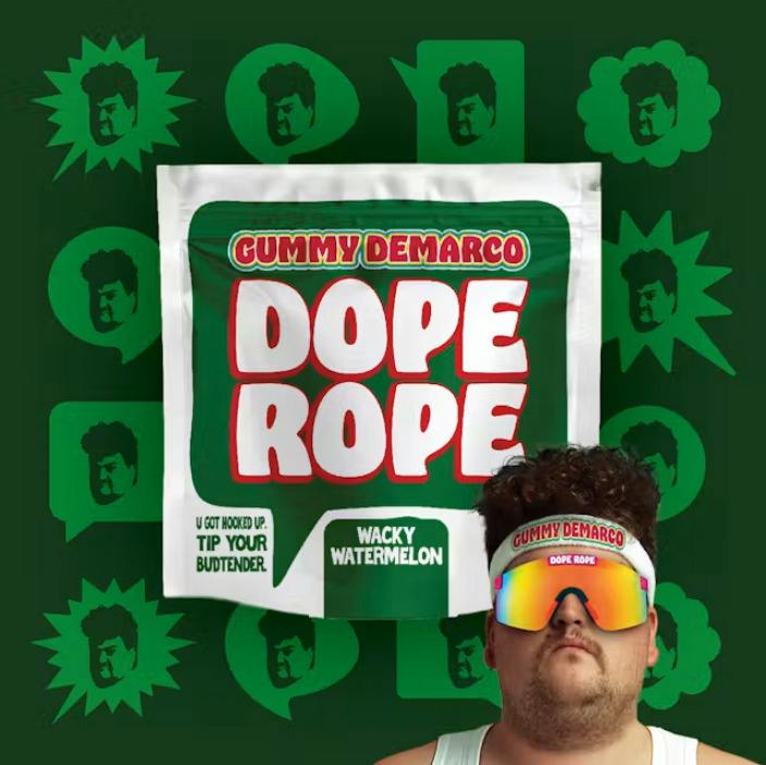 Dope Rope | 200mg THC Gummies | Wacky Watermelon