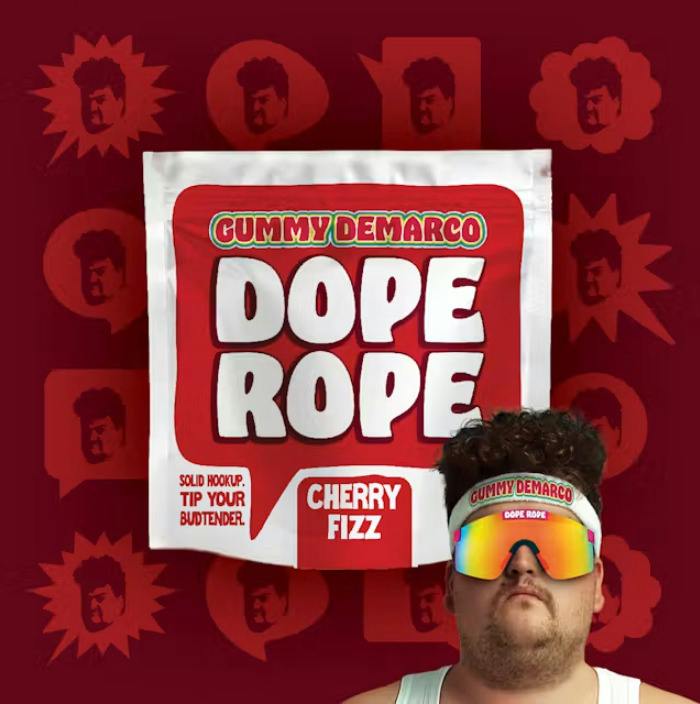 Dope Rope | 200mg THC Gummies | Cherry Fizz