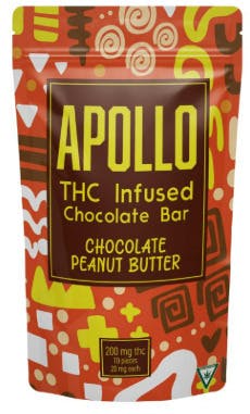 Apollo | 200mg THC Chocolate Bar | Dark Chocolate