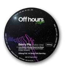 Off hours I Edibles I Live Resin Rope Berry Pie I 100mg
