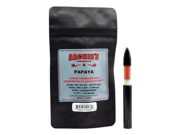 Archie's | Concentrate | Papaya Dablicator Wax | 1g at 82-J Dispensary Buffalo