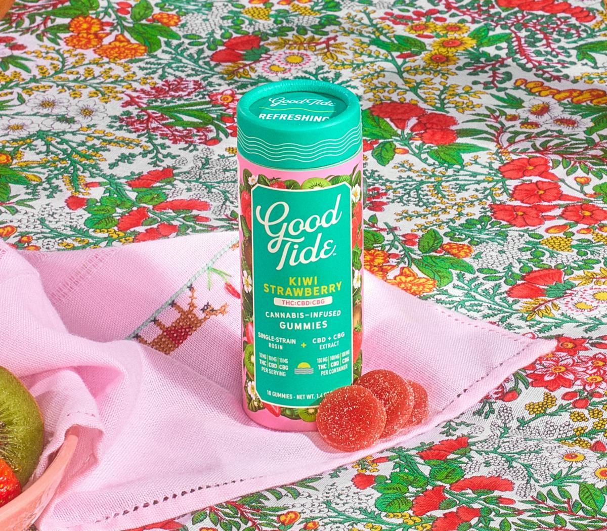 Good Tide | Edible | Kiwi Strawberry | 10pk - 100THC:100CBD:100CBG