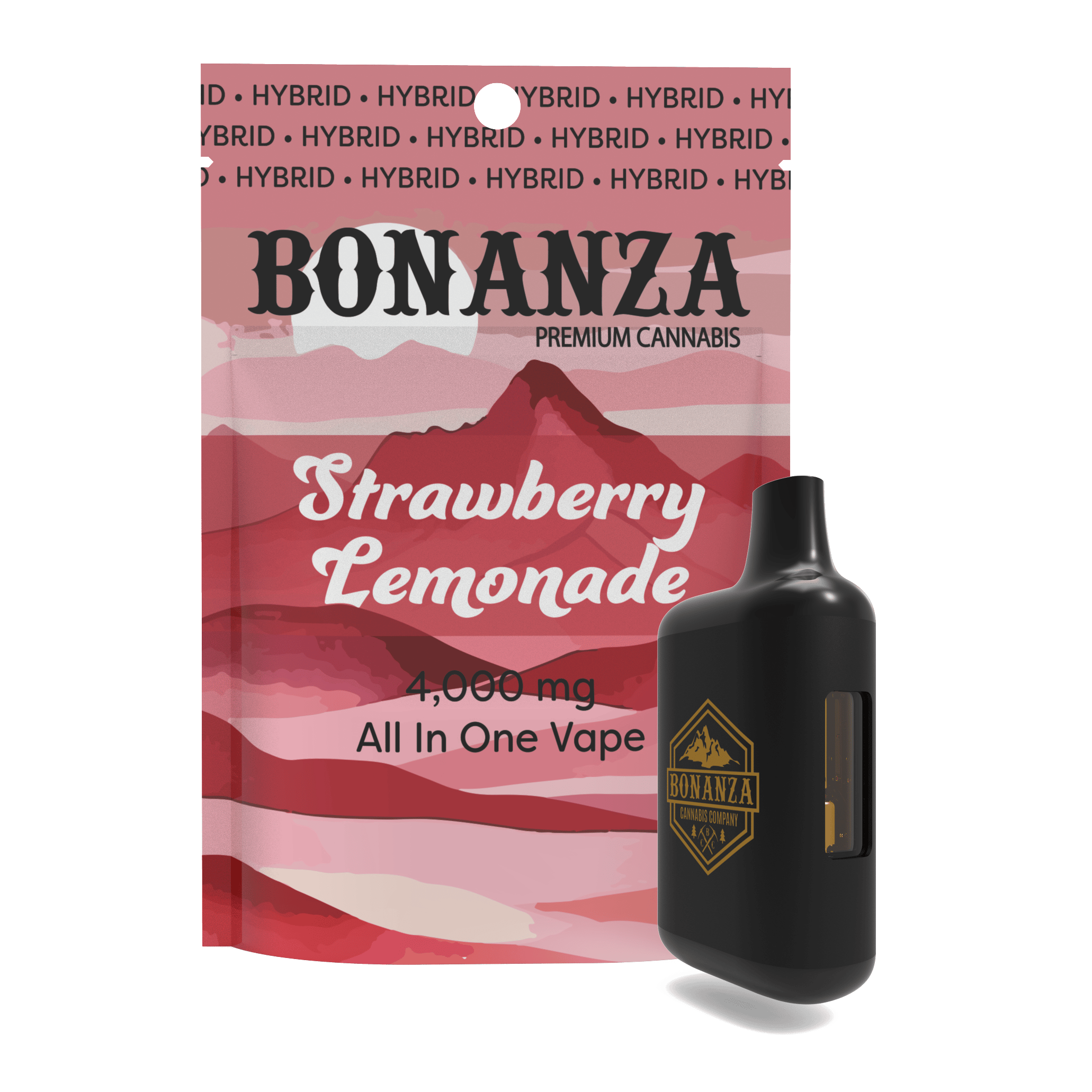 Bonanza | AIO Vape | Strawberry Lemonade | 4g