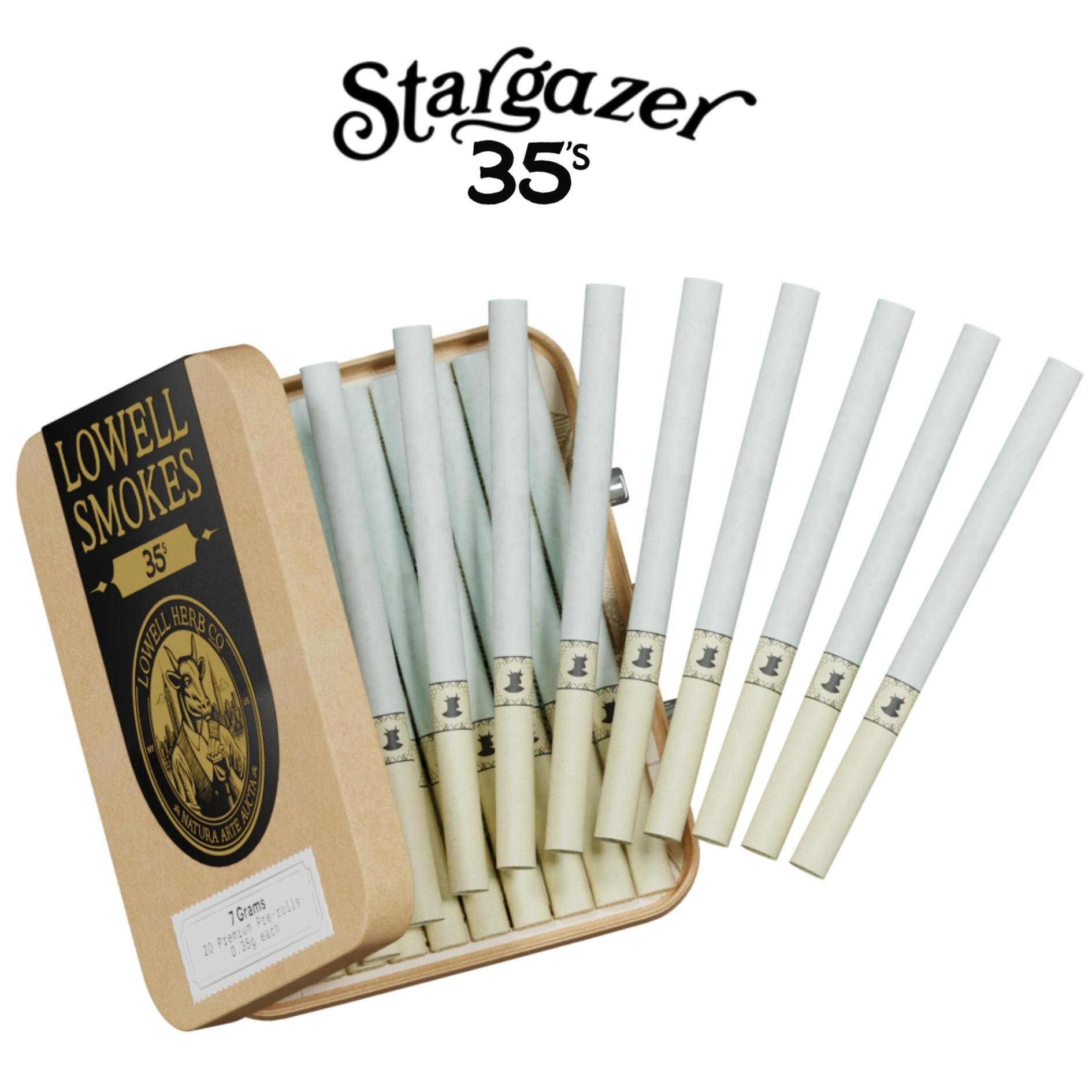 Lowell Smokes | Pre-rolls | Stargazer 20pk | 7g