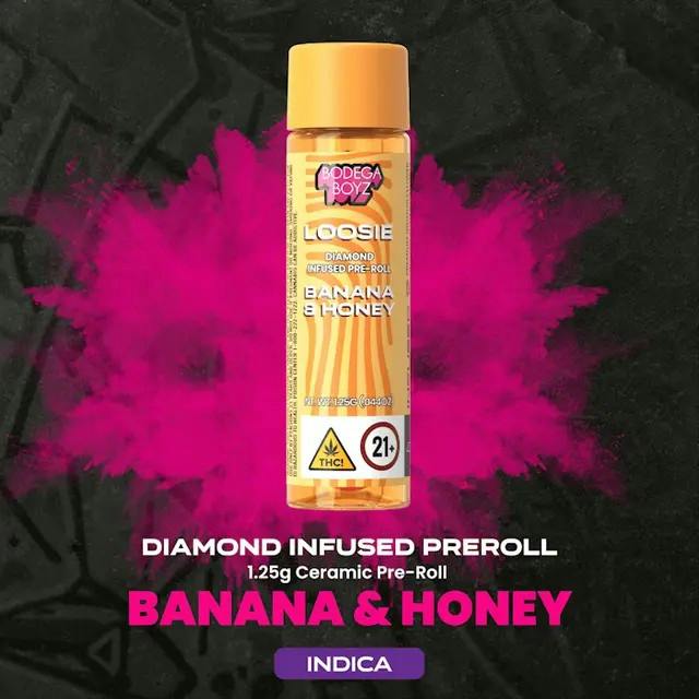 Bodega Boyz | Infused Pre-roll | Banana & Honey | 1.25
