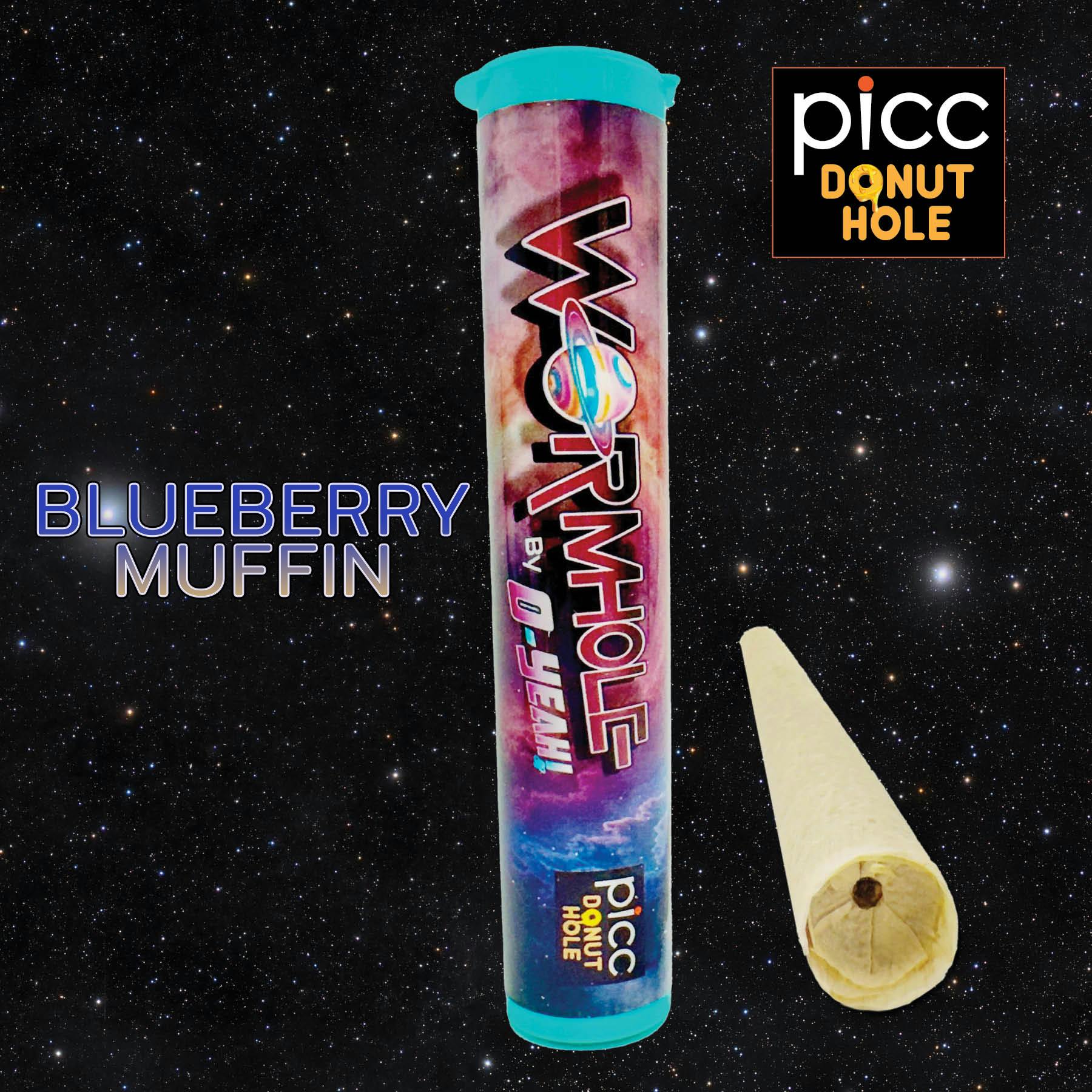 O Yeah Wormholes Blueberry Muffin
