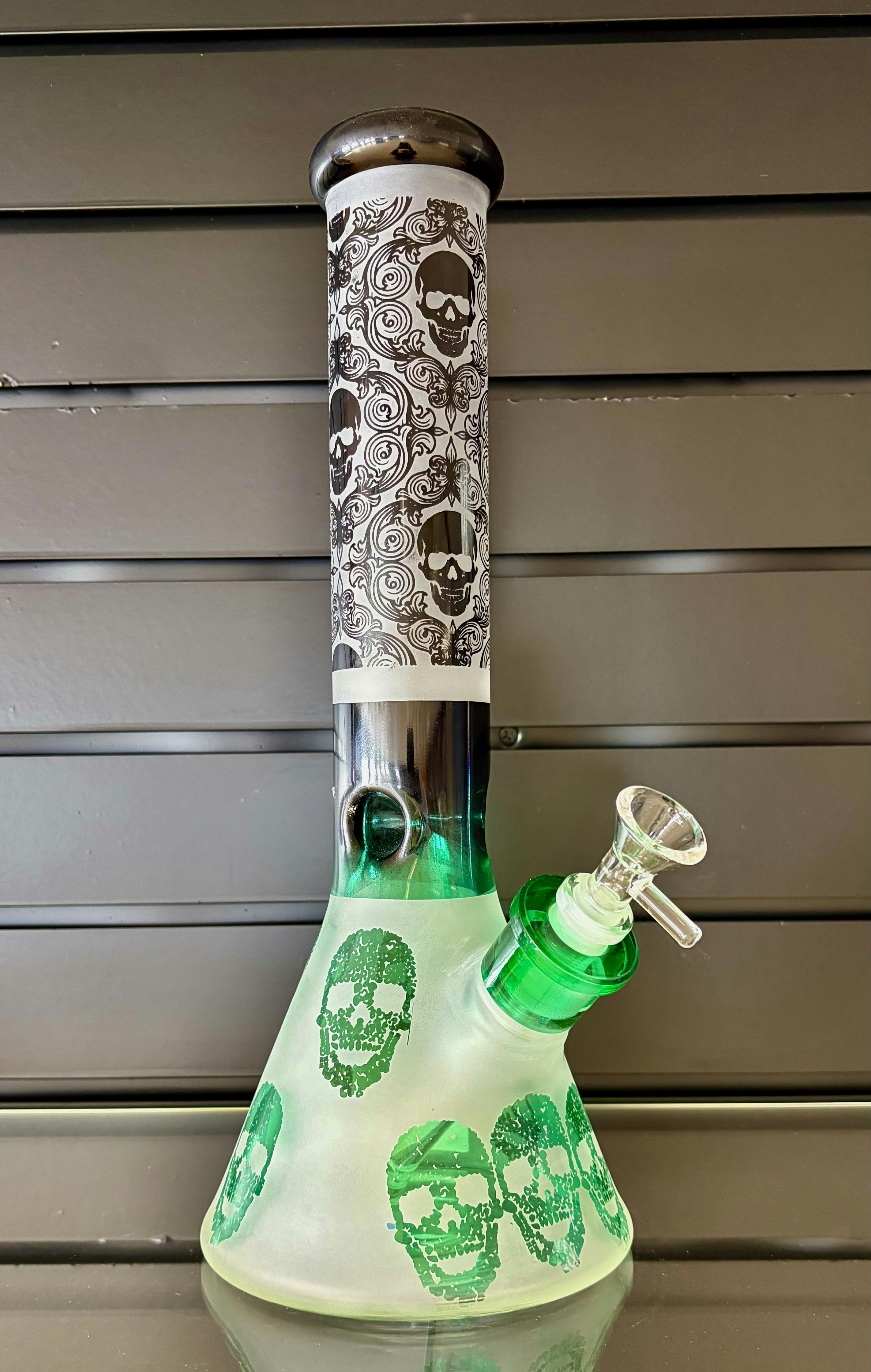 14" 7 mm Multicolor GoG Skull Breaker Water Pipe