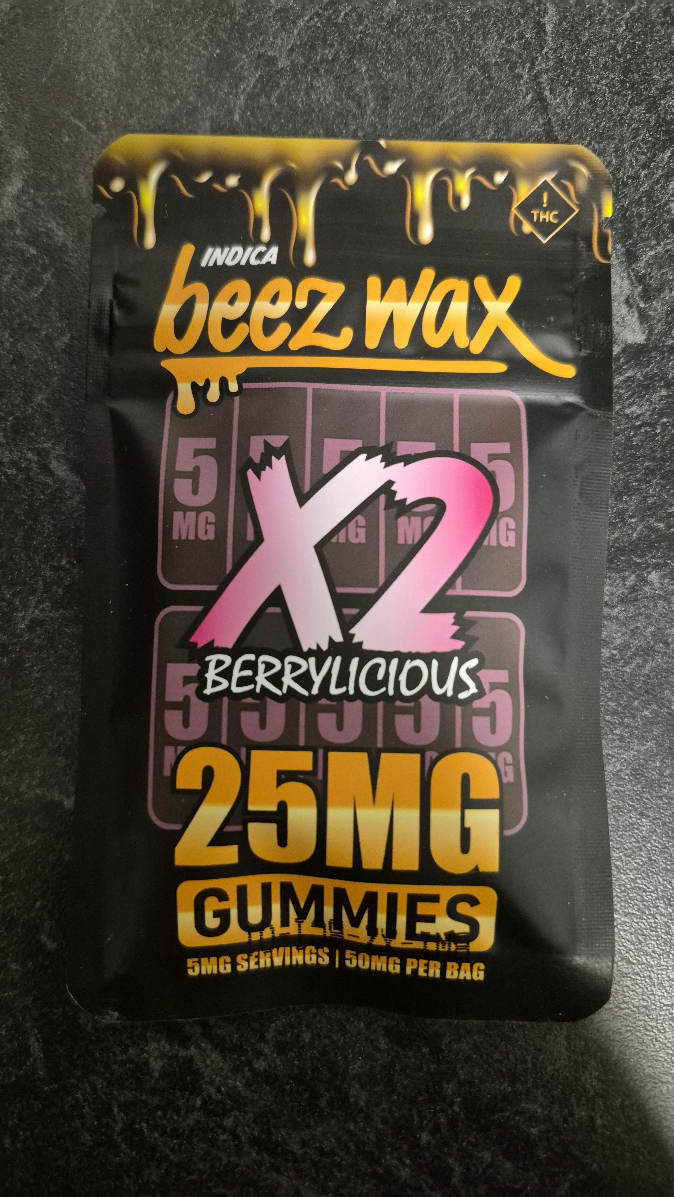 X2 Beezwax Berrylicious Gummies | Indica at The Cannabis Co.