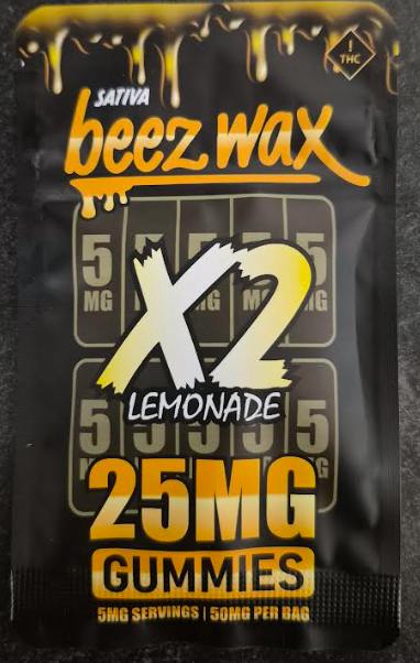 X2 Beezwax Lemonade Gummies | Sativa at The Cannabis Co.