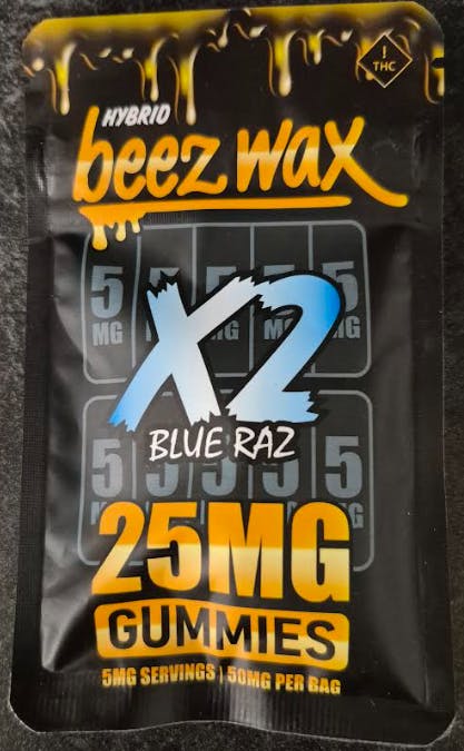 X2 Beezwax Blue Raz Gummies | Hybrid at The Cannabis Co.