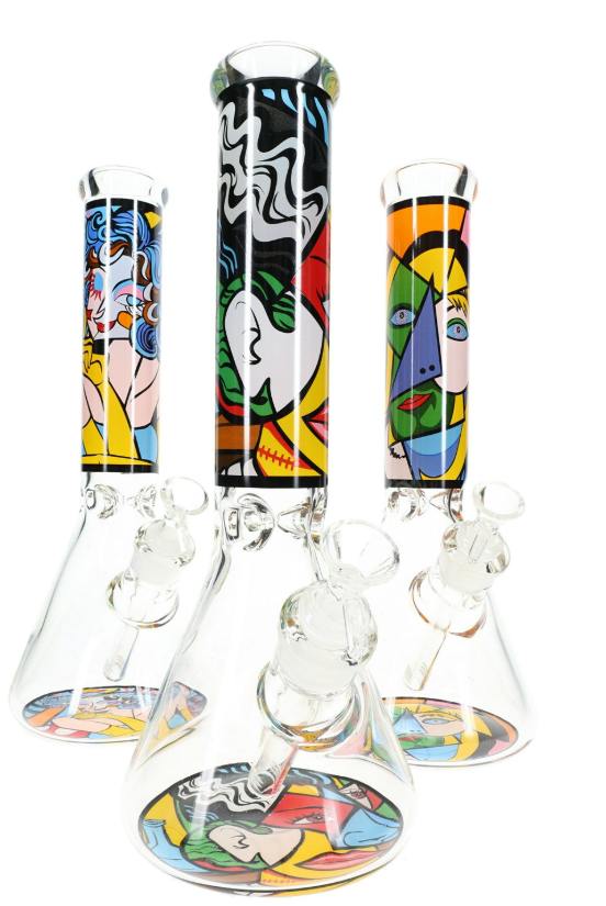 13.5" Picasso Mosaic GoG Beaker Water Pipe – WP3410