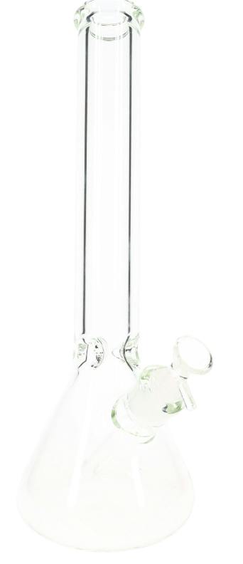 15.5" Clear 9 mm Thick Glass-on-Glass Beaker Water Pipe – WP3407