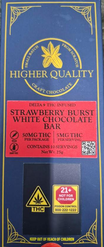 Strawberry Burst White Chocolate Bar