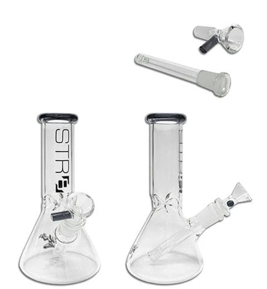 STR8 8" Water Bubbler Beaker W/ Ice Catcher (Various Colors)