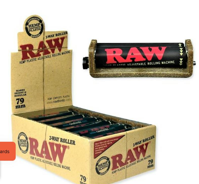 RAW 2-Way Hemp Plastic Roller (79 mm)