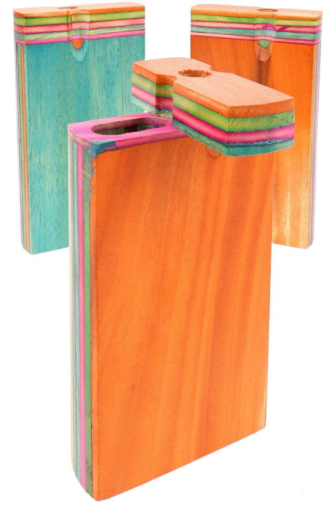 (Assorted) 4" Multicolor Wood Dugout