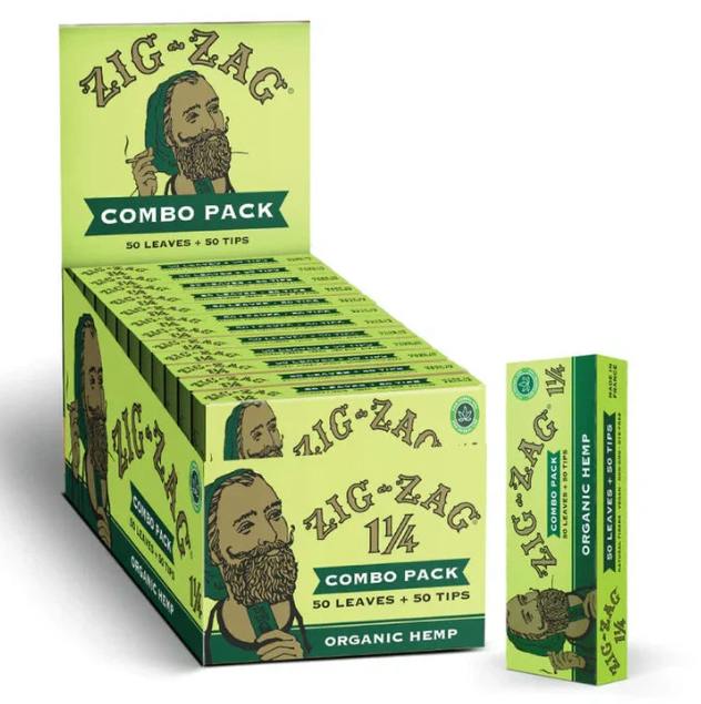 Zig-Zag Combo Pack — 1 1/4 Organic Hemp Carton