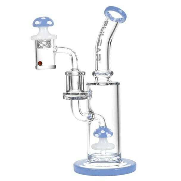 Pulsar - Shroom Rig Set w/ Carb Cap - 8.5" / 14mm F Blue