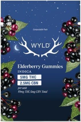 Real Fruit Elderberry Gummies 2:1 THC:CBN 2 Pack