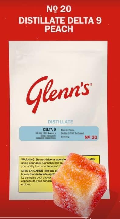 No 20 Distillate Delta 9 Peach Soft Chew 1pk