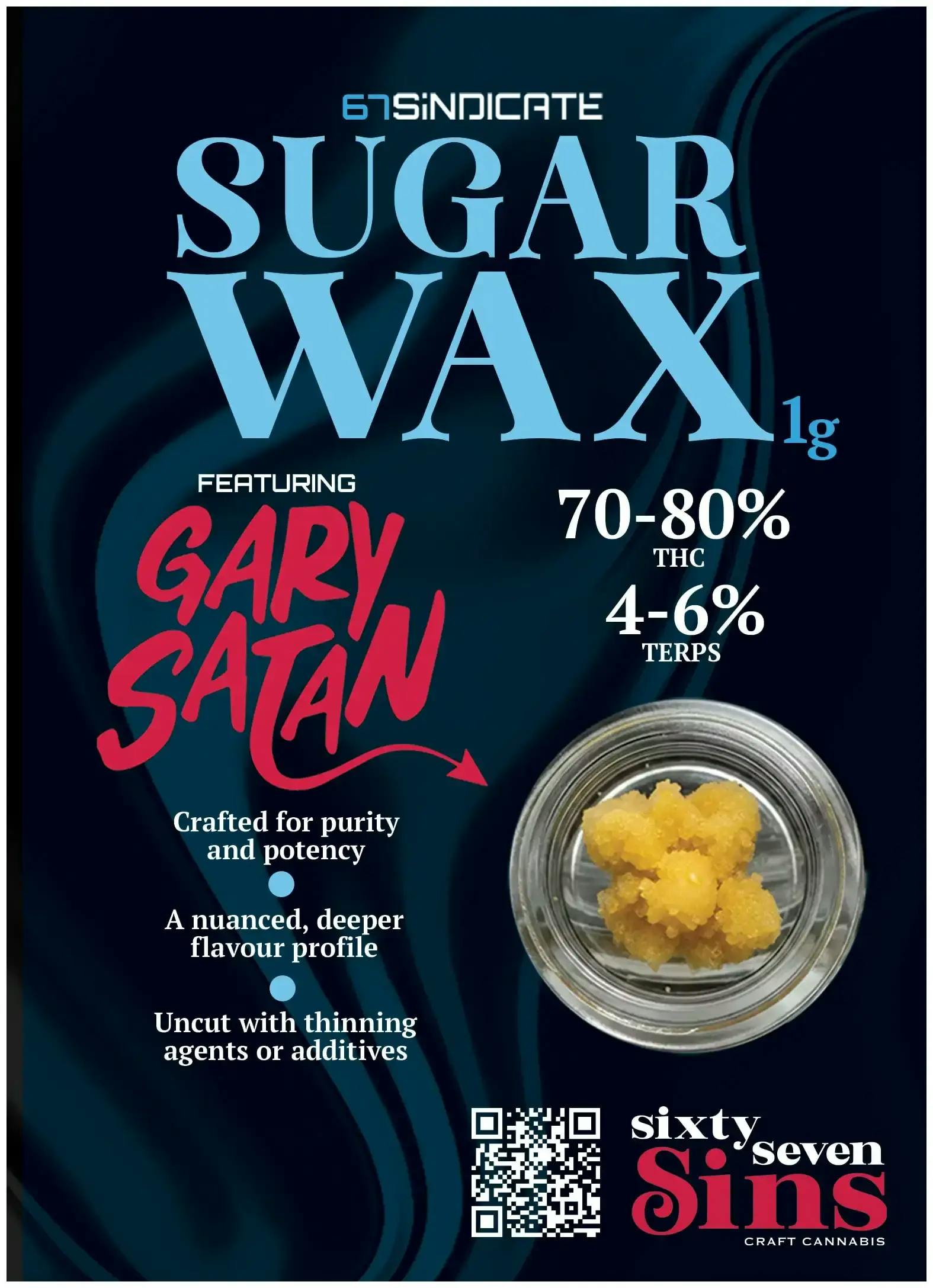 Sixty Seven Sins - 67 Sindicate FSE Resin/Sugar Wax (Gary Satan) 1g