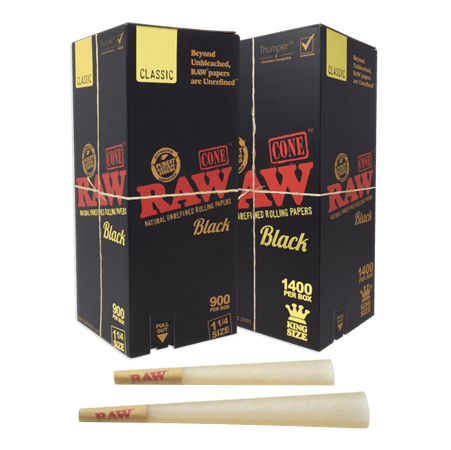 Raw Classic Black 1 1/4 Size