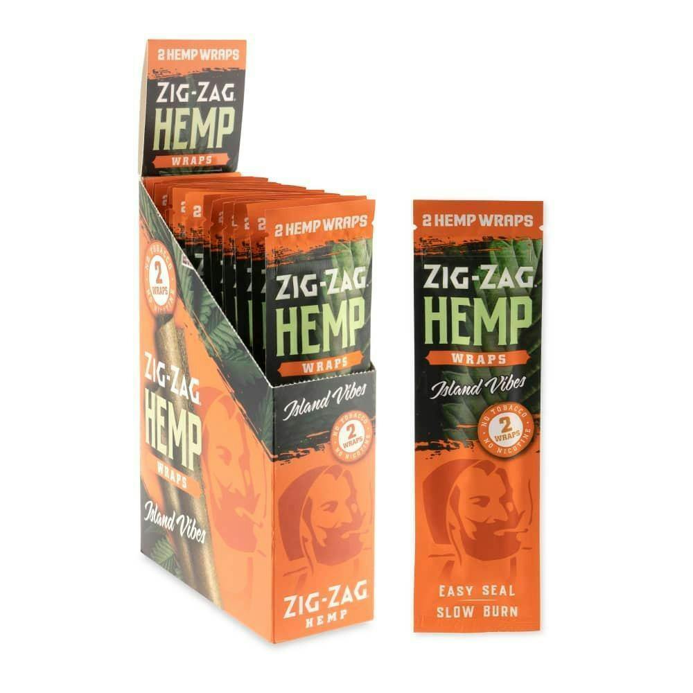 Zig Zag Hemp Wraps | Island Vibes | 2ct