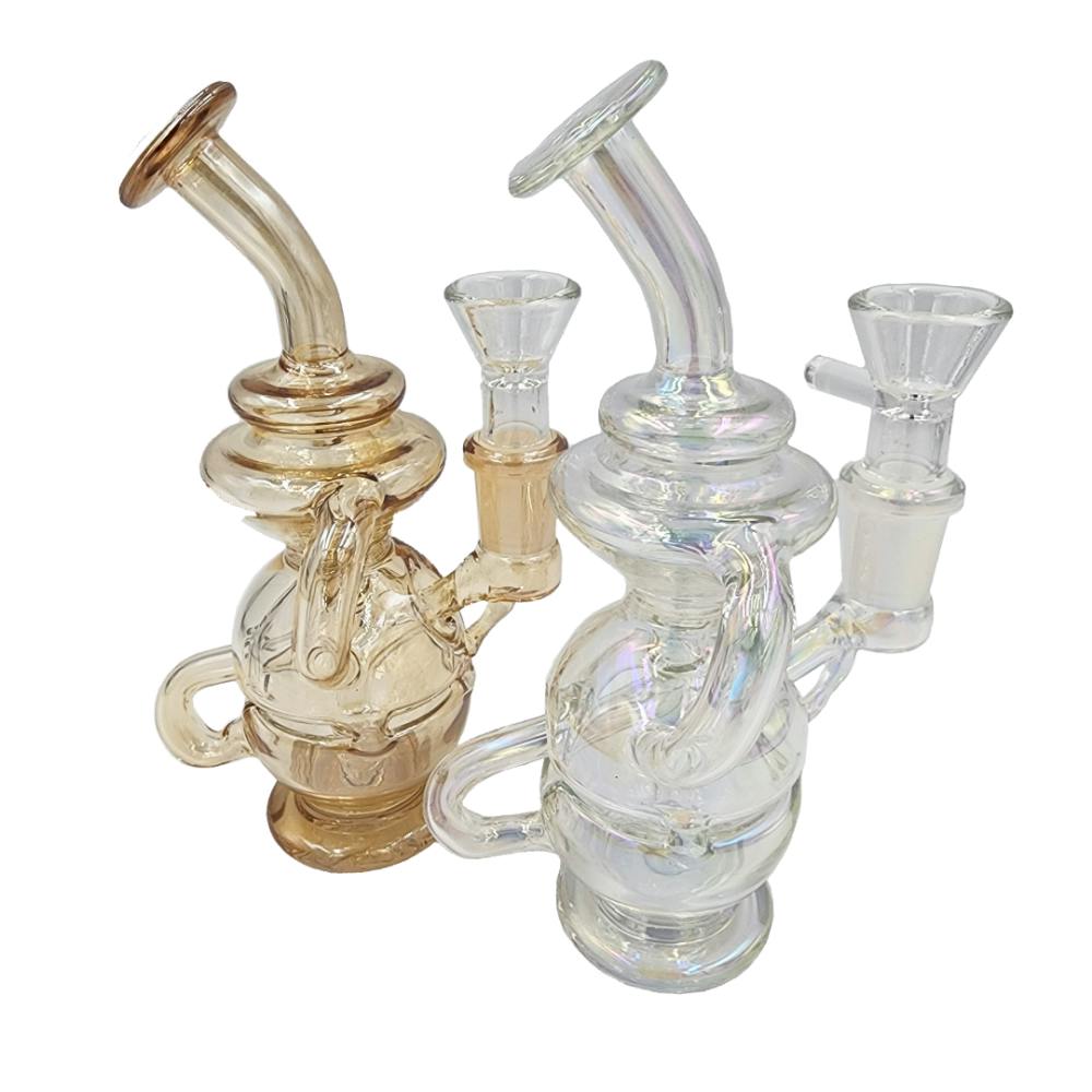 7" Iridized 2x Recycler Fab-Egg Shower Rig