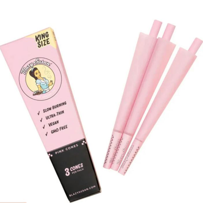 Blazy Susan | King Size Pink Cones | 3pk