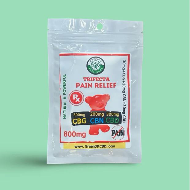 Green Dr Trifecta Pain Gummy Bears