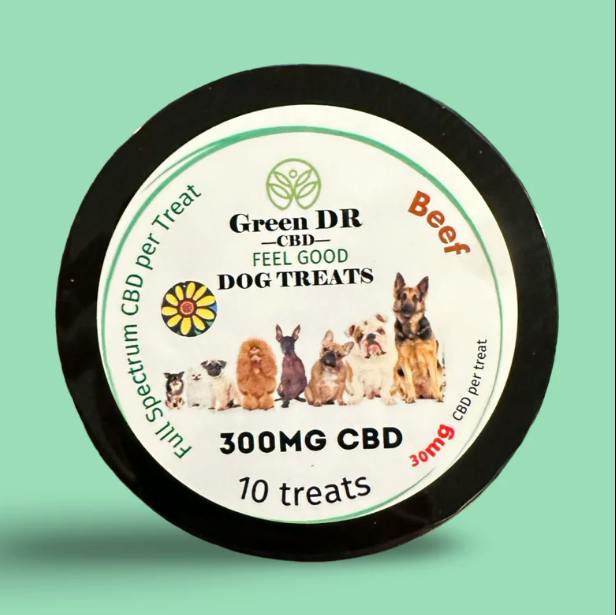 Green Dr | CBD Dog Treats | Beef Flavored | 10ct