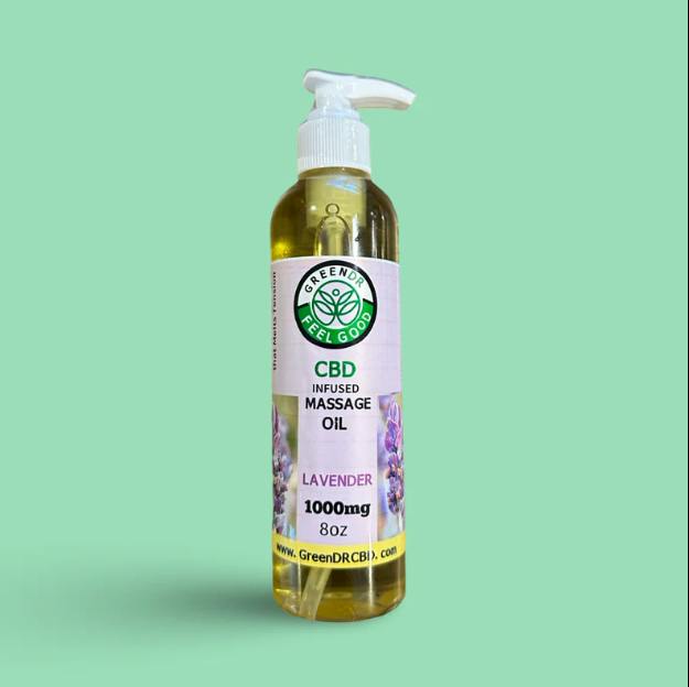 Green Dr CBD | Massage Oil | 1000mg | Assorted Scents
