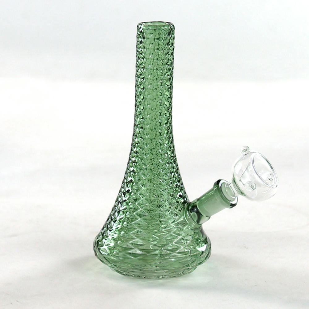 55 Vintage Diamond Glassware Beaker And Green