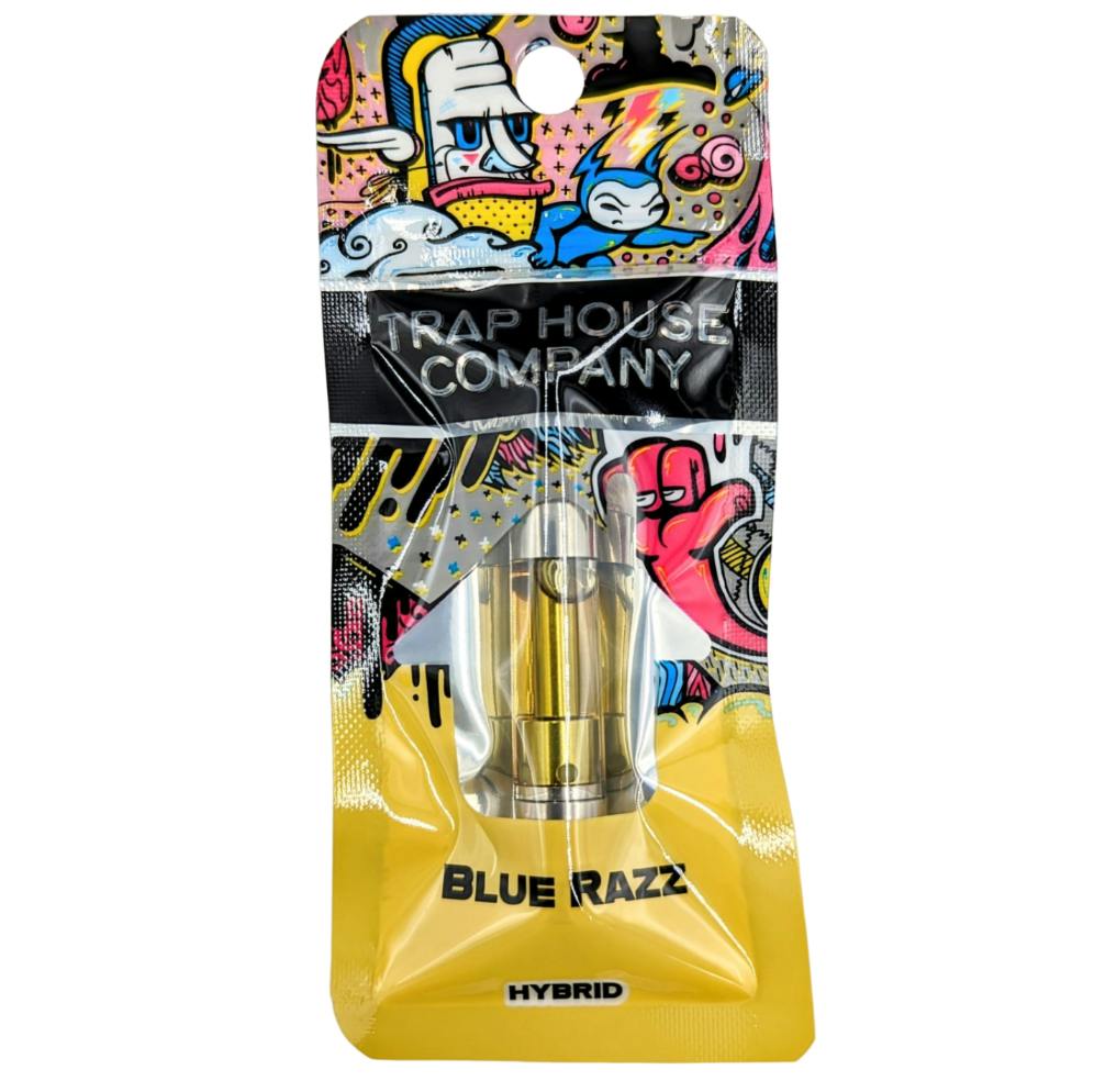 Trap House | Blue Razz | 510 Distillate Vape | 1g