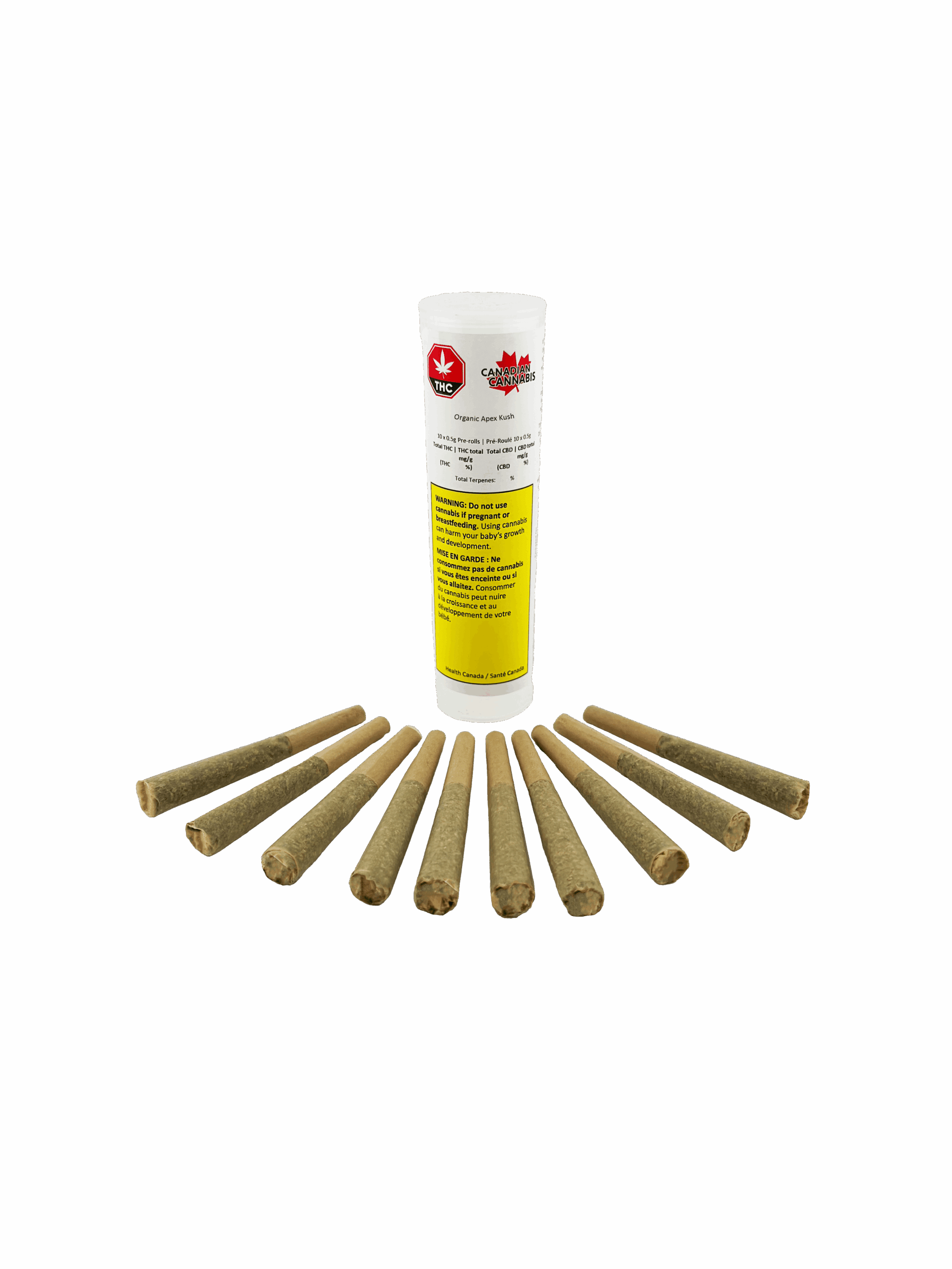 Organic Apex Kush 10 x 0.5g Pre-Rolls