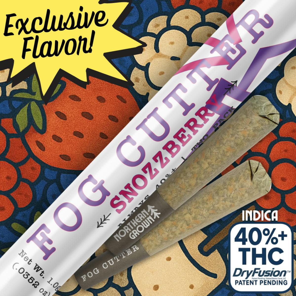 Fog Cutter | Snozberry .5g Infused Pre roll 2 Pack