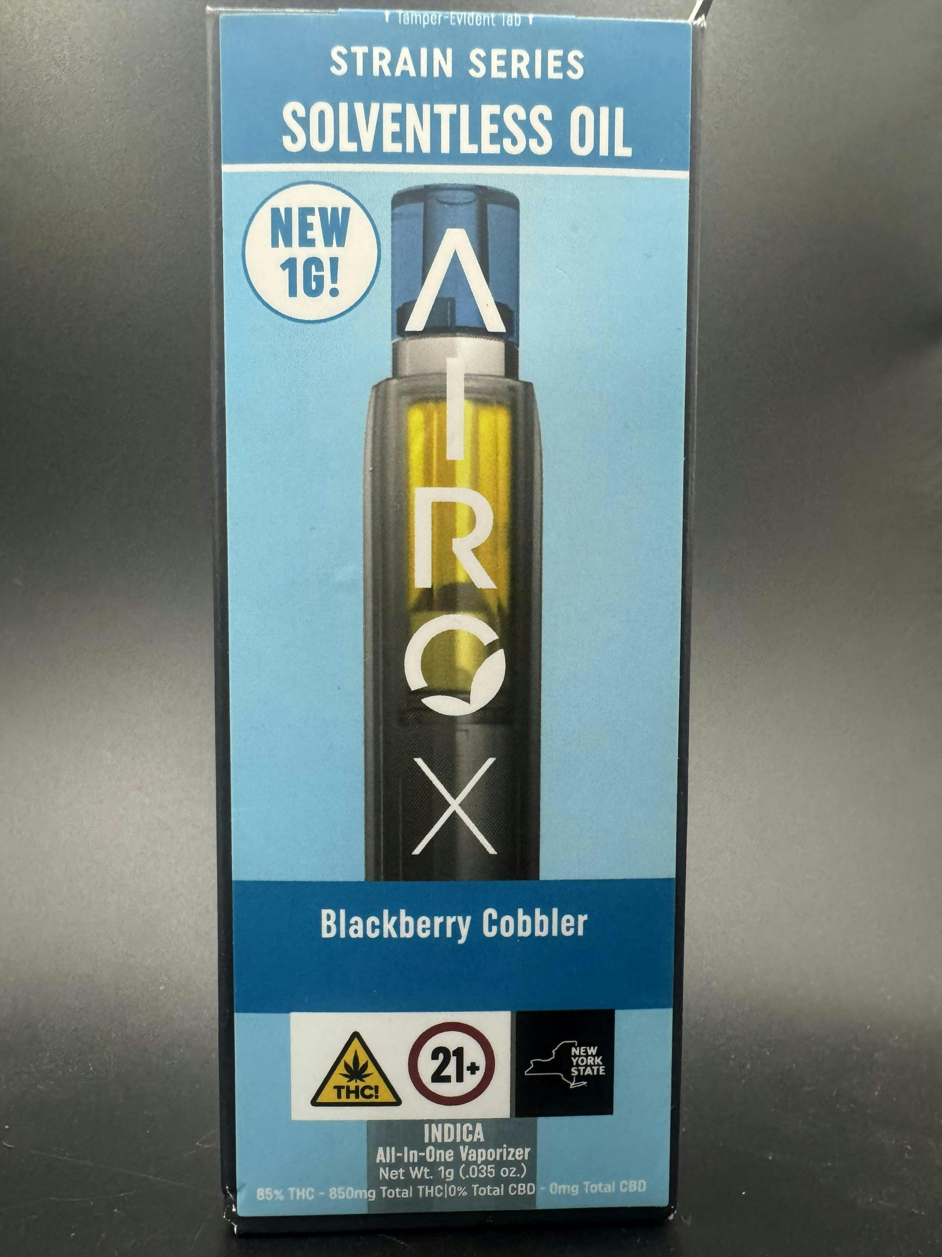 Blackberry Cobbler - Solventless Oil Disposable Vape - 1g