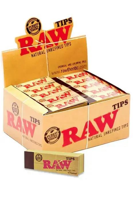 RAW Rolling Paper Tips (50 booklet)