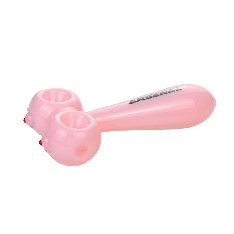 4.5" Arsenal Boobie Buddies Hand Pipe - Milk Pink