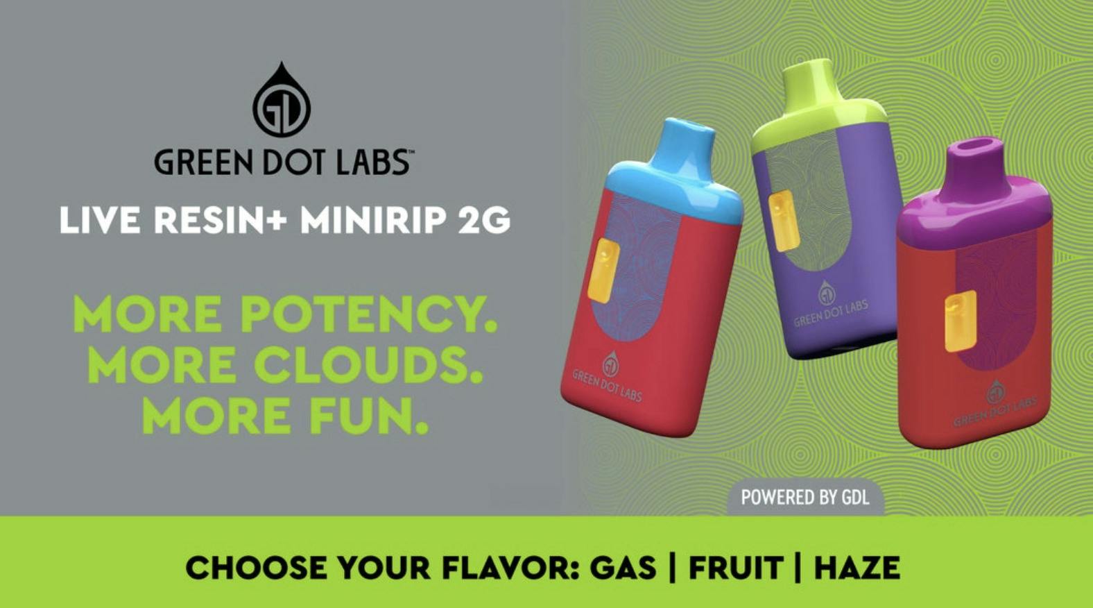 Green Dot - Live Resin MiniRip AIO - Dante's Inferno (I)