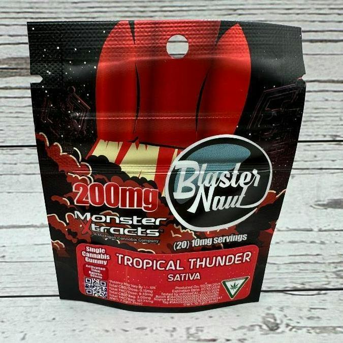 Blaster Naut Tropical Thunder 200MG Sativa Gummy-Monster