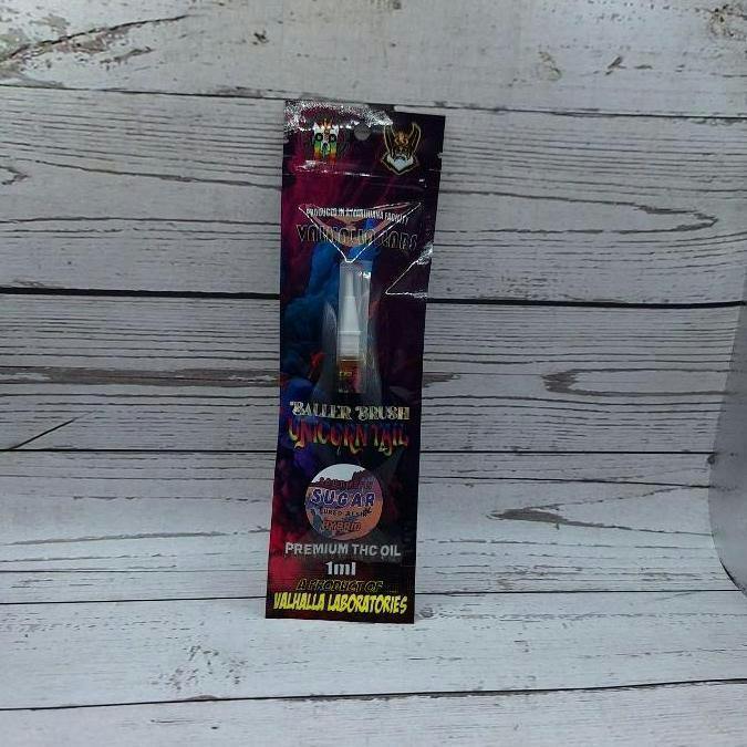 Unicorn Tail Baller Brush Cured Resin Southern Sugar Hybrid
