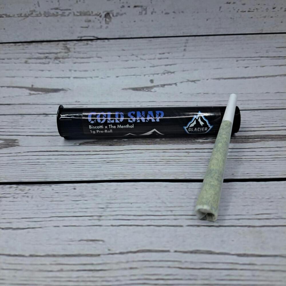Cold Snap 1G Full Flower Preroll Sativa-Glacier