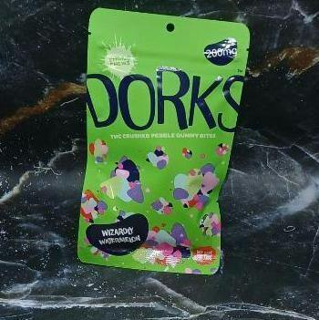 Dorks-Choice Chews-Wizardly Watermelon 200MG Indica Nerd Filled Gummies