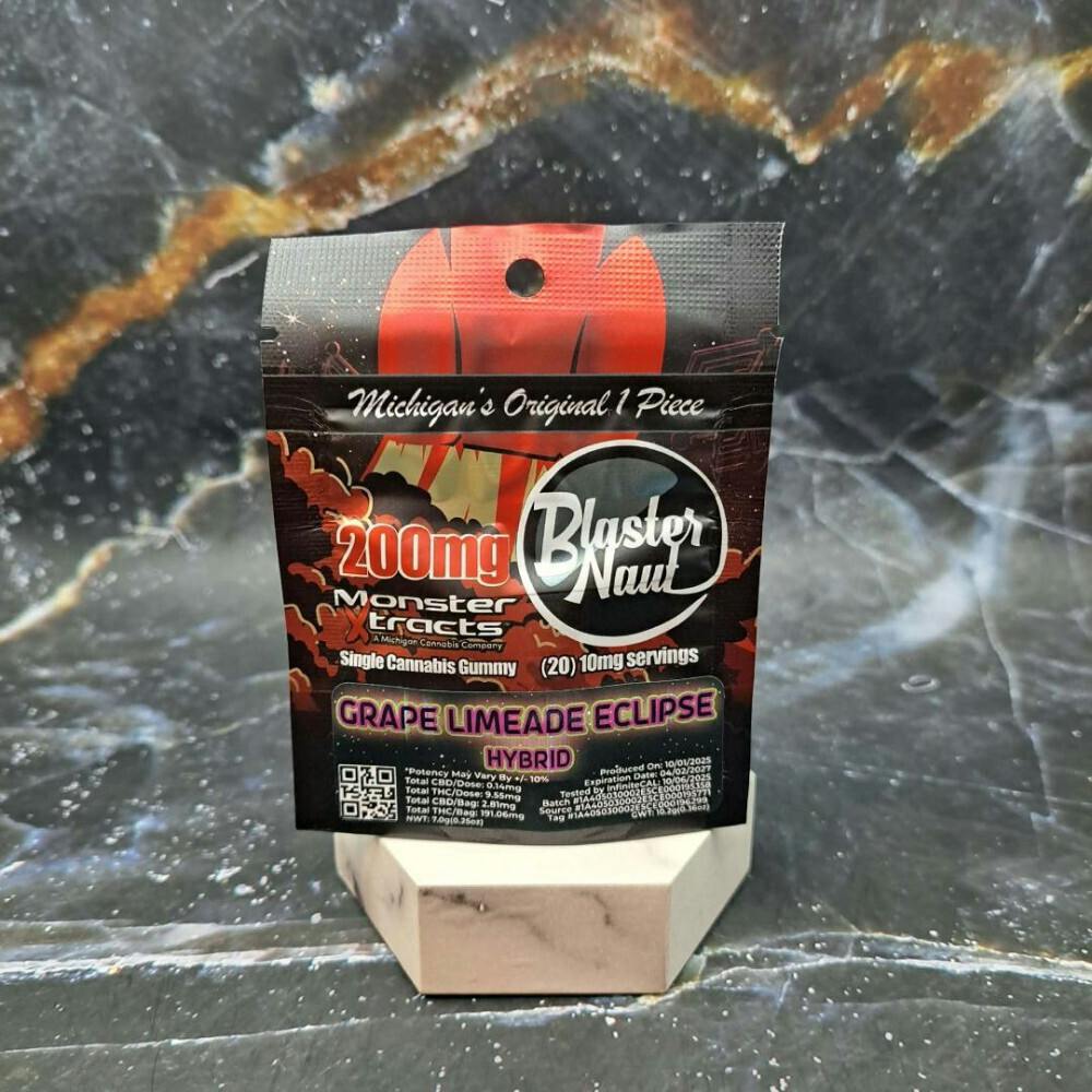 Blaster Naut Grape Limeade Eclipse Hybrid 200mg Gummy-Monster