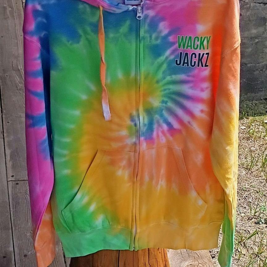 Tie Dyed Zip Hoodie