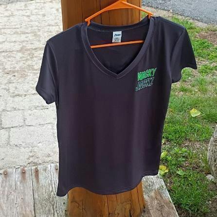 Womens Graphite V Neck Shirt